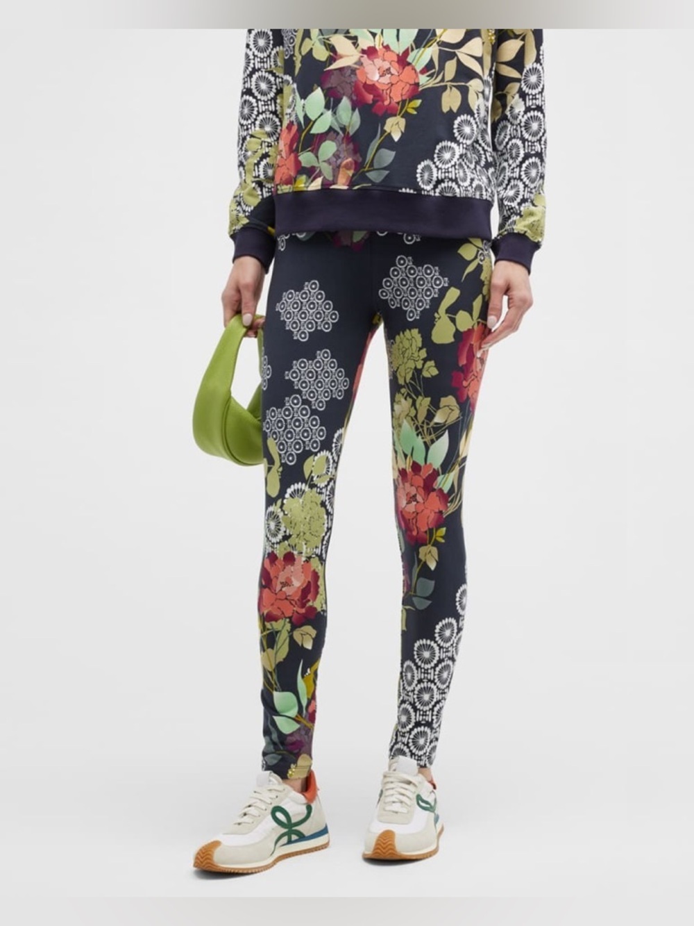 NWT JOHNNY WAS Sierra High-Waisted Floral Leggings Size - Picture 7 of 8
